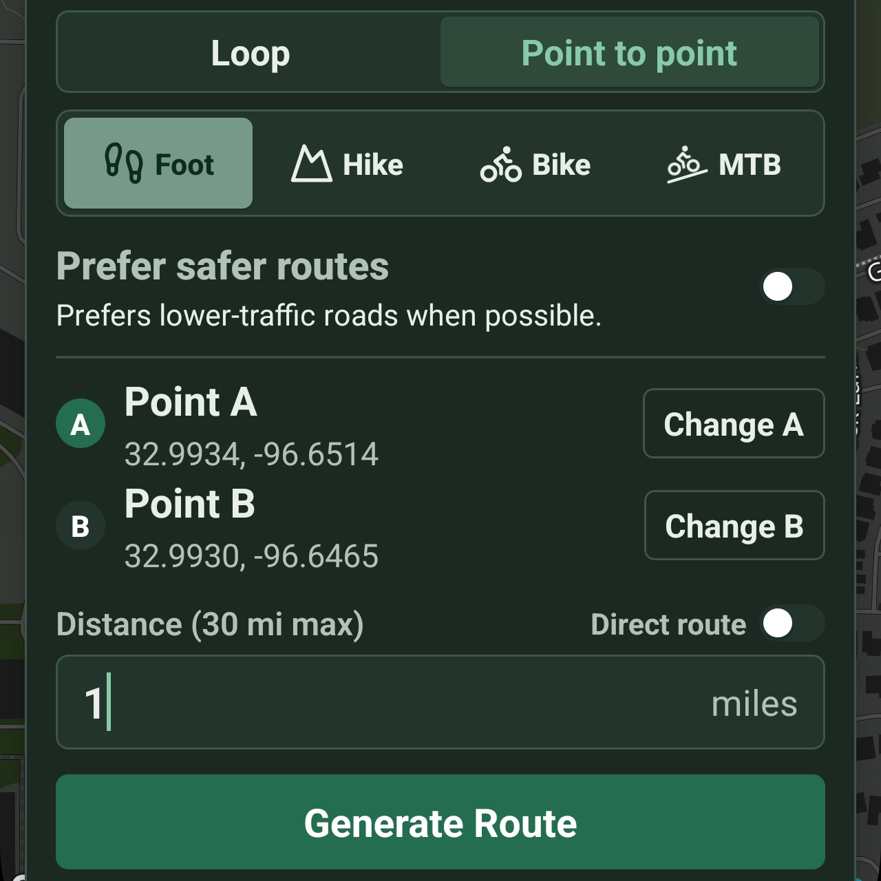 Two Option Guide Poster RoutePlanner — Your next running route starts here